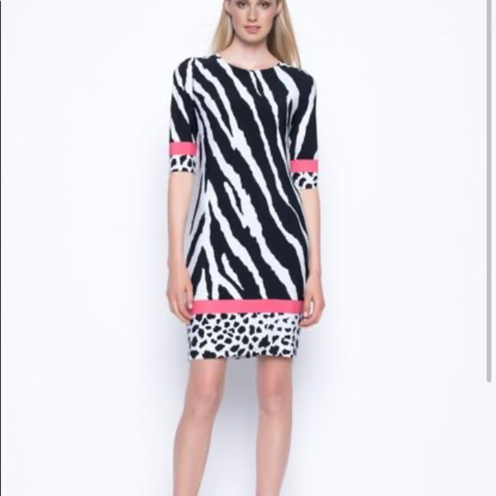 3/4 Sleeve Fitted Dress Picadilly Canada